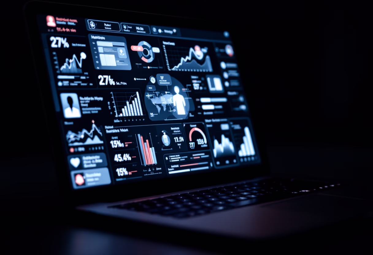 [background image] image of a healthcare professional using ai software (for a ai healthcare company)